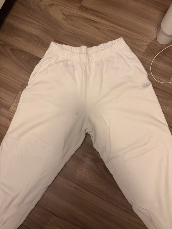 Hollister Pants - Hollister White Baggy Elastic Waist Joggers
